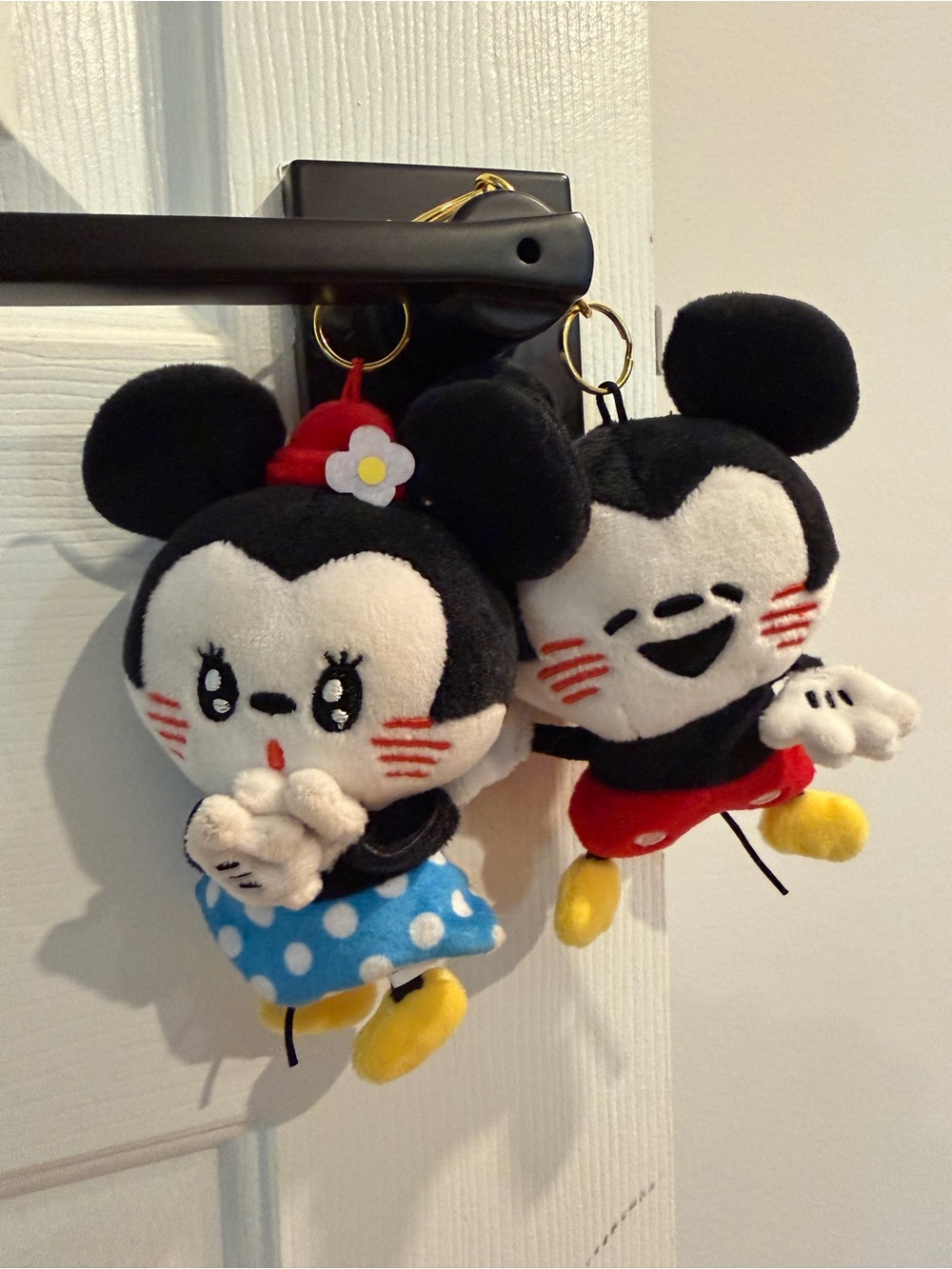 Disney Japan: Kanahei Minnie & Mickey Mouse keychain